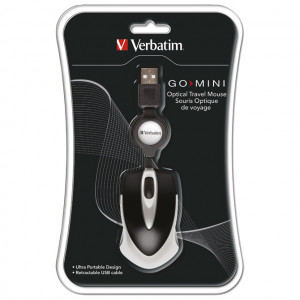 Miš usb 3tipke optički Mini travel Verbatim 49020 crni blister