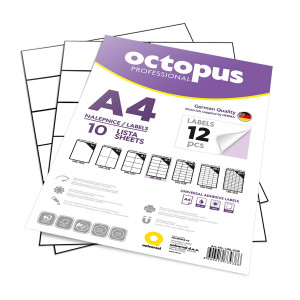 Nalepnice a4 octopus 105x48 10/1 12-1 unl-1538