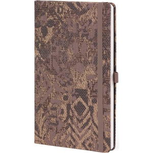 Notes 13x21cm linije 192strane s gumicom Shabby Brown Texture