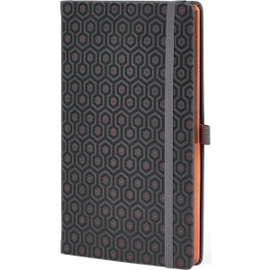 Notes 19x25cm linije 192strane s gumicom Copper Honeycomb