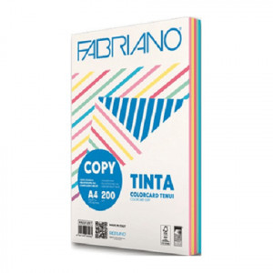 Papir Colore A4 200g pk100 Fabriano pastelno mešani 5 boja