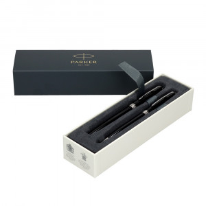 Parker poklon SET Sonet Black Mat CT – Hemijska olovka + Roler