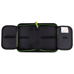 Pernica prazna 1zip 2preklopa AC1 Skate Lifestyle 24.Head crno-zelena