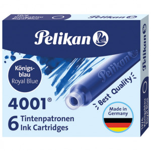 Tinta za nalivpero patrone kratke pk6 4001 Pelikan 301176 plava