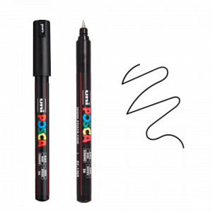 Uni Posca Paint Marker Pen PC-1MR - Black