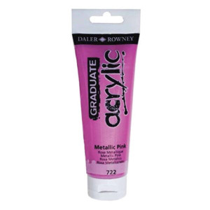 Boja akrilna 120ml metalik pink 123120722 graduate