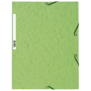 Fascikla klapna s gumicom chartreuse A4 Exacompta 55513E limeta zelena