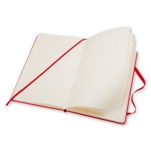 Moleskine Classic Large Notebook Red Hard Cover Plain