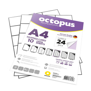 Nalepnice a4 octopus 70x37.13 10/1 24-1 unl-1539