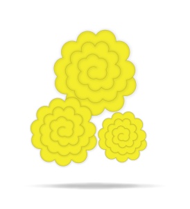 Quilling traka za pravljenje cvetica Žuta