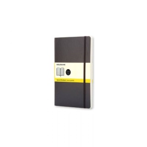 Rokovnik Moleskine black mek povez kvadratići LG