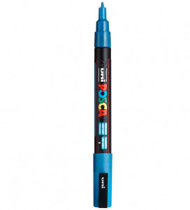 Uni Posca Paint Marker Pen PC-3ML - glitter blue
