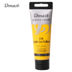Boja akrilna 75ml pvc tuba Deli LIGHT AZO YELLOW 118
