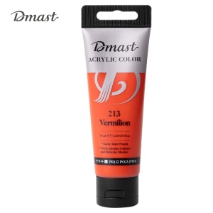 Boja akrilna 75ml pvc tuba Deli Light VERMILION 213