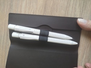 Faber Castell Futrola Kožna za 2 olovke Braon Široka