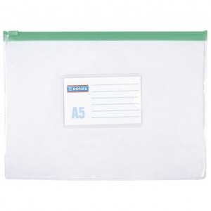 Fascikla zip A5 pvc Donau 1797001PL-00 providna