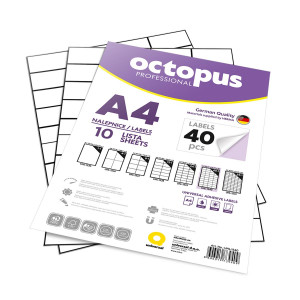 Nalepnice a4 octopus 52.5x29.7 10/1 40-1 unl-1540