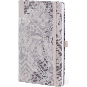 Notes 13x21cm linije 192strane s gumicom Shabby Grey Texture