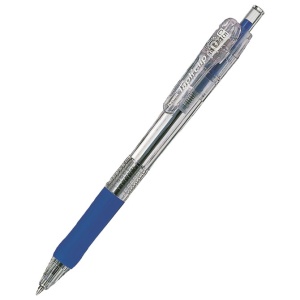 Olovka hemijska 0,5mm sa gumenim gripom (uložak plavi) Tapli Clip Zebra plava
