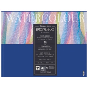 Papir Watercolour 50x70cm 300g (cold pressed/grana fina) Fabriano