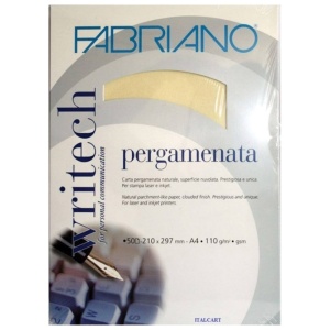 Papir Writech Pergamenata A4 110g Fabriano beli