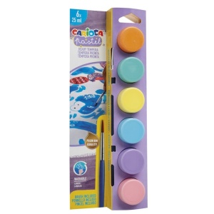 Tempera u čaši 6x25ml PASTEL Carioca