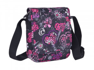 TORBICA PULSE CITY BLACK FLOWER