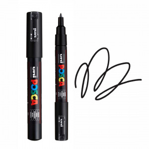 UNI Posca PC-1M CRNI
