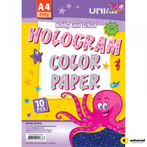DEKORATIVNI KARTON HOLOGRAMSKI BLUE 250g A4 10/1