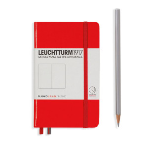 Notebook Pocket (A6) Hardcover, Prazan, Red
