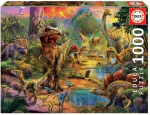 Puzle 1000 delova: Zemlja dinosaurusa