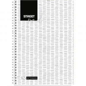 STREET WHITE Sveska spirala A4 DIKTO 100L