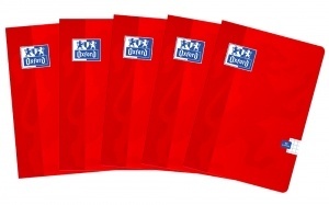 Sveska A5 Oxford 60 lista Esse, 90g, optički papir, margine crvena karo Oxford