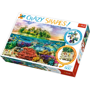 Trefl Puzzle Crazy Shapes - Tropical Island 600 delova