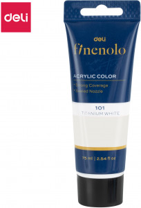 AKRILNA BOJA DELI U TUBI BELA 75ml EC75-WH