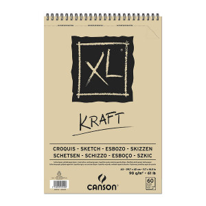Blok a3 sa spiralom 90g 60 lista xl kraft canson 400039142