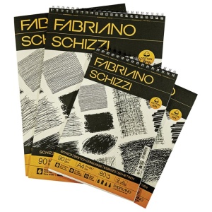 Blok Schizzi skicen (20% cotton) A3 80L 90g Fabriano