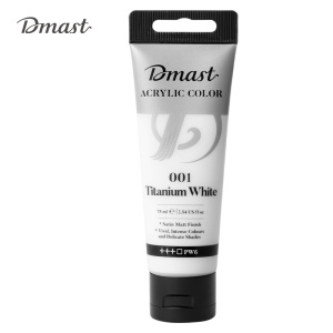 Boja akrilna 75ml pvc tuba Deli 001 Titanium White