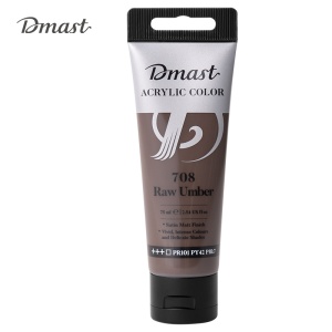 Boja akrilna 75ml pvc tuba Deli Raw Umber