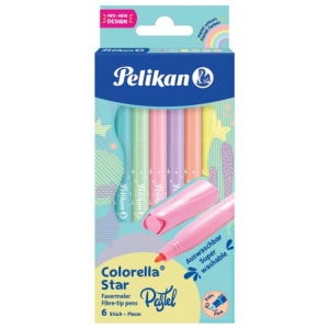 Flomaster 6 boja karton Jumbo Pastel Colorella Super Pelikan
