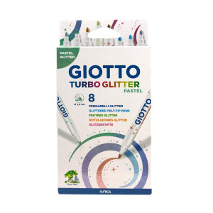 Flomaster 8/1 giotto glitter pastel 0426300