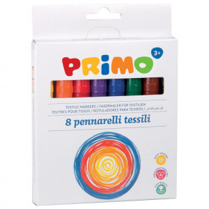 Flomaster za tekstil 8boja karton Primo CMP