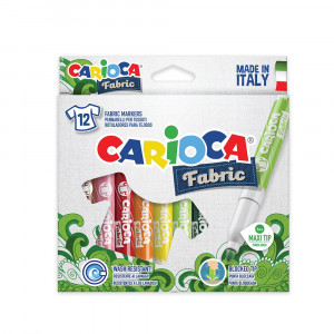 Flomasteri FABRIC za tekstil 1/12 Carioca