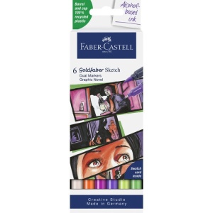 Goldfaber sketch flomaster Faber-Castell Graphite novel 1/6