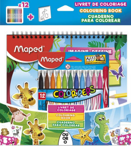MAPED bojanka sa flomasterim JUNGLE 1/12