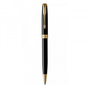 Parker poklon SET Sonet Black GT – Hemijska olovka + Nalivpero