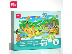 PUZZLE - SLAGALICA DELI PROGRESIVNI nivo 6 - 358 delova 74500-6