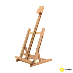 Štafelaj je izrađen od drveta bukve, prirodne boje. Visina štafelaja je 78 cm, a namenjen je za platno