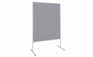 Tabla za moderaciju od filca, obostrana, 150x120cm, MAUL "standard" siva