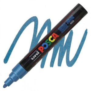 AK UNI marker PC-5M metalik plavi m33 POSCA /1.8-2.5mm
